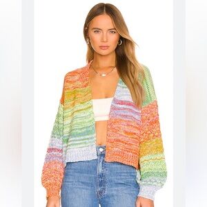 525 rainbow ombré cardigan